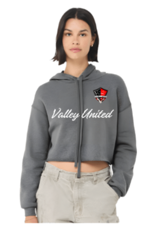 VUSC - BELLA + CANVAS Women's Crop Fleece Hoodie Sweatshirt